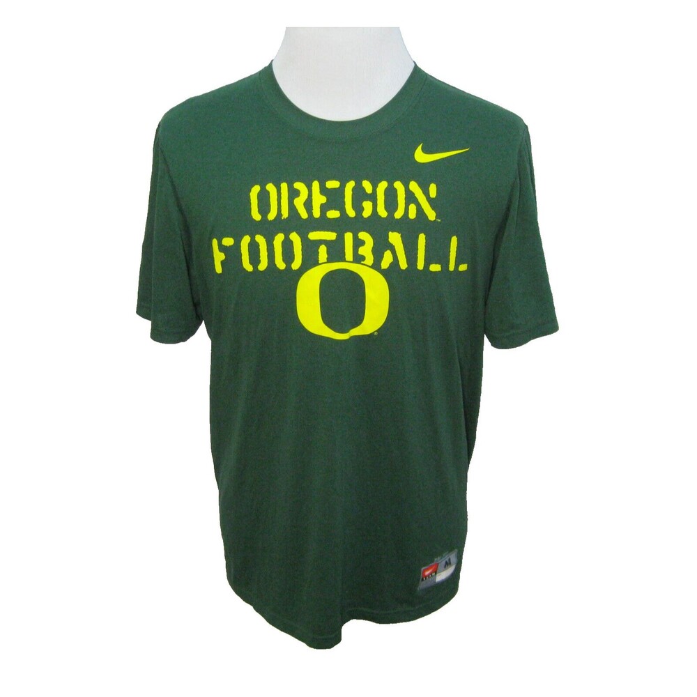 OREGON DUCKS Men's (Size Medium) Green NIKE Short Sleeve Graphic T-Shirt Dri-Fit